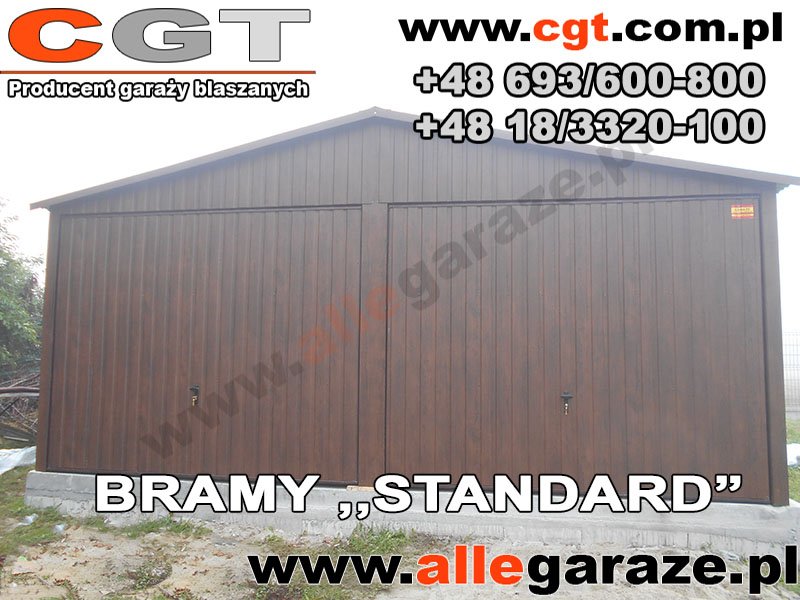 Blacha poziomo na bramie