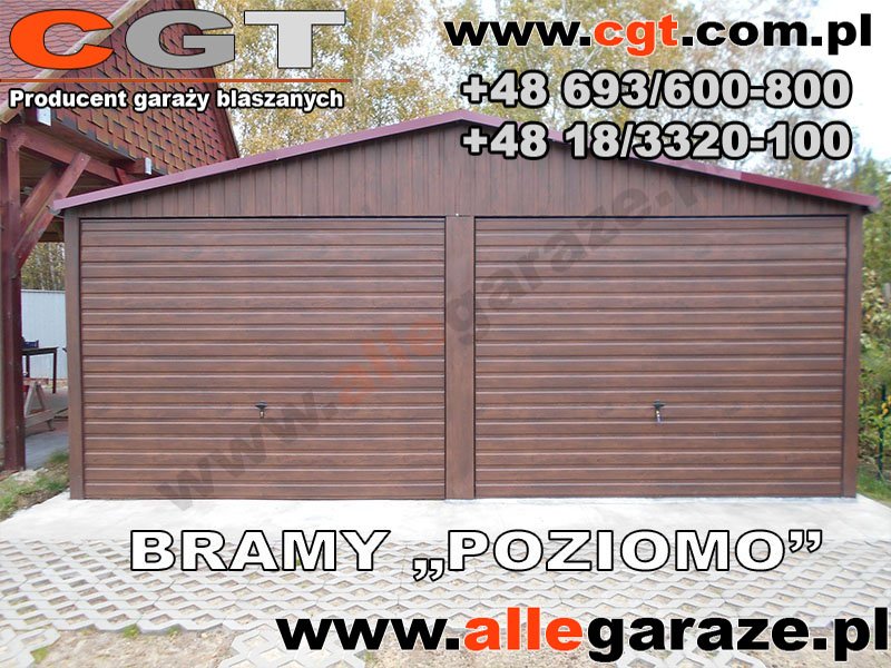 Blacha poziomo na bramie