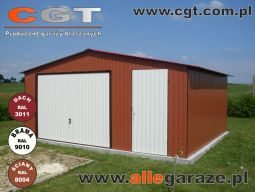 Garaż blaszany 5x5 z dachem dwuspadowym | CGT BURNUS s.c. 