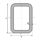 Przekrój poprzeczny profila zamknietego - ang. steel profile